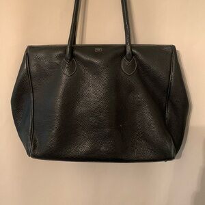 Osprey London Black leather shoulder bag